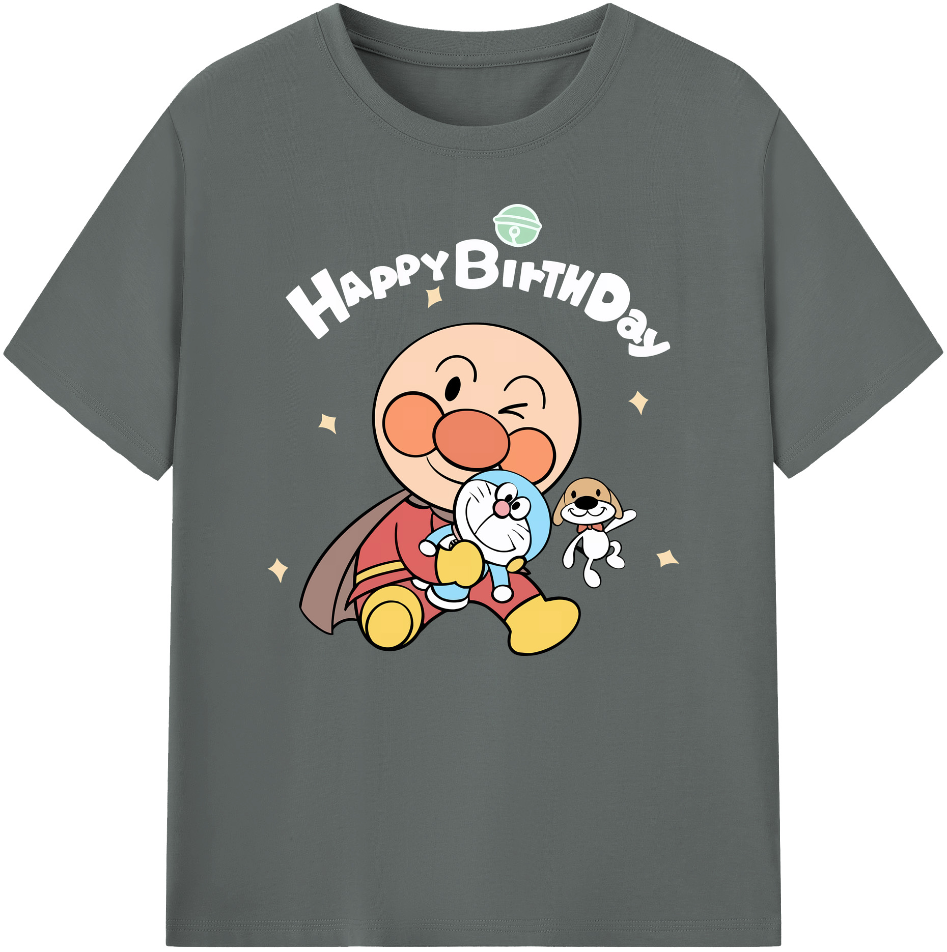 （画像用） アンパンマン Anpanman 綿100％ メンズ半袖Tシャツ｜肌触りやわらか＆通気性